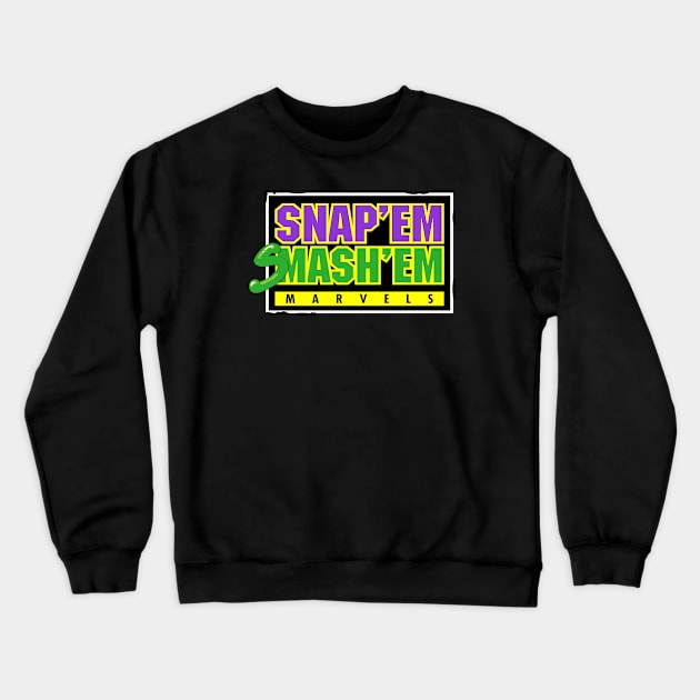 Snap 'Em Smash 'Em Titans LOGO TEE Crewneck Sweatshirt by TubularTV